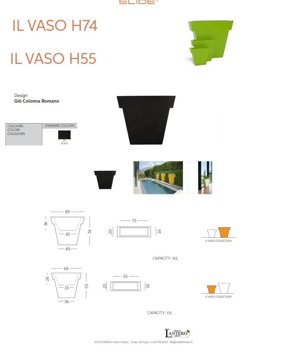 Oggettistica Slide Il vaso slide design in OFFERTA OUTLET
