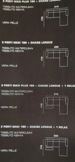 Olga relax elettrico in Tessuto Collezione esclusiva a prezzo scontato