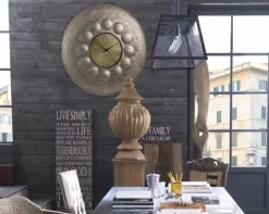 Orologio da muro in metallo Dialma Brown cod.DB001031