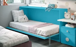 Outlet: Letti Orizzontali Artigianali in finitura Oceano! Prezzi imbattibili!