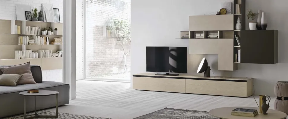 Parete attrezzata A 107 di Tomasella in OFFERTA OUTLET