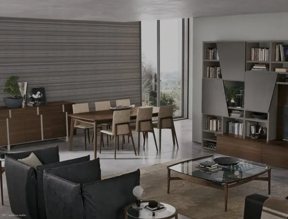 Parete attrezzata A028 Tomasella in stile design a prezzo ribassato