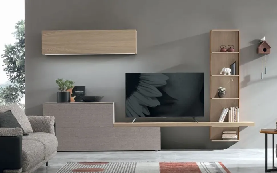 Parete attrezzata At119 Tomasella in stile moderna a prezzo ribassato