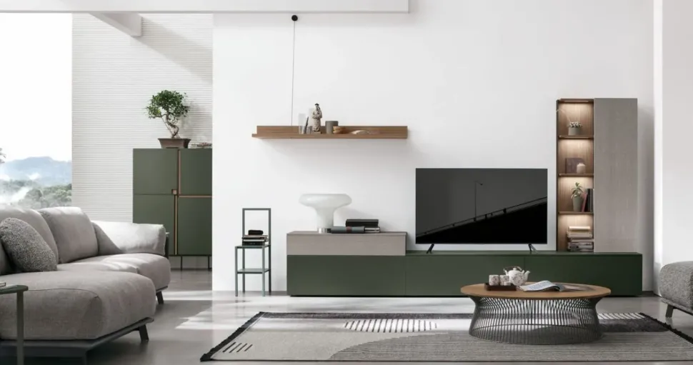 Parete attrezzata At116 Tomasella in stile design a prezzo ribassato