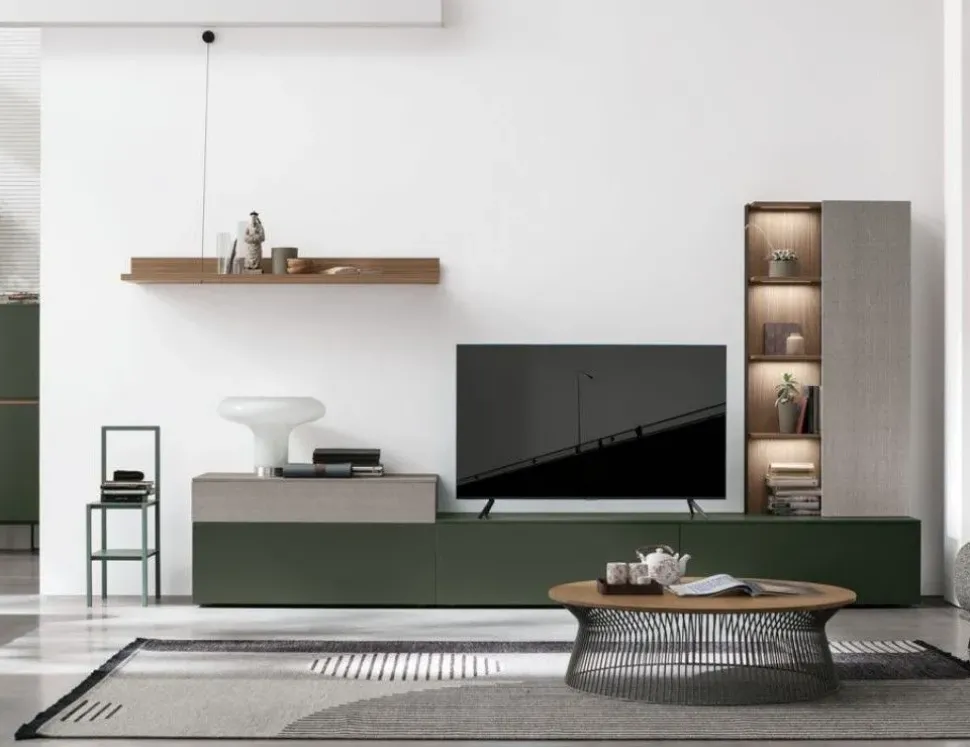 Parete attrezzata At116 Tomasella in stile design a prezzo ribassato