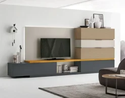 Parete attrezzata At121 Tomasella in stile design a prezzo ribassato