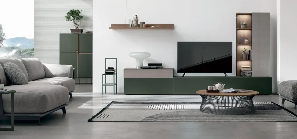 Parete attrezzata Atlante unit at116 di Tomasella in OFFERTA OUTLET