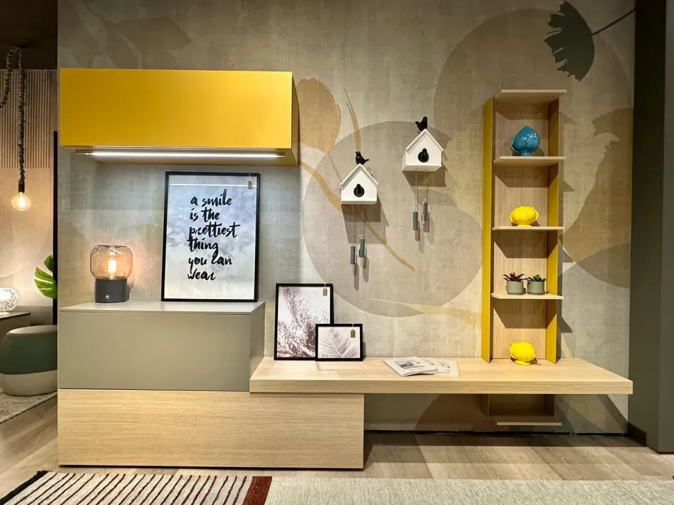 Parete attrezzata Atlante at119 di Tomasella scontata del 45%