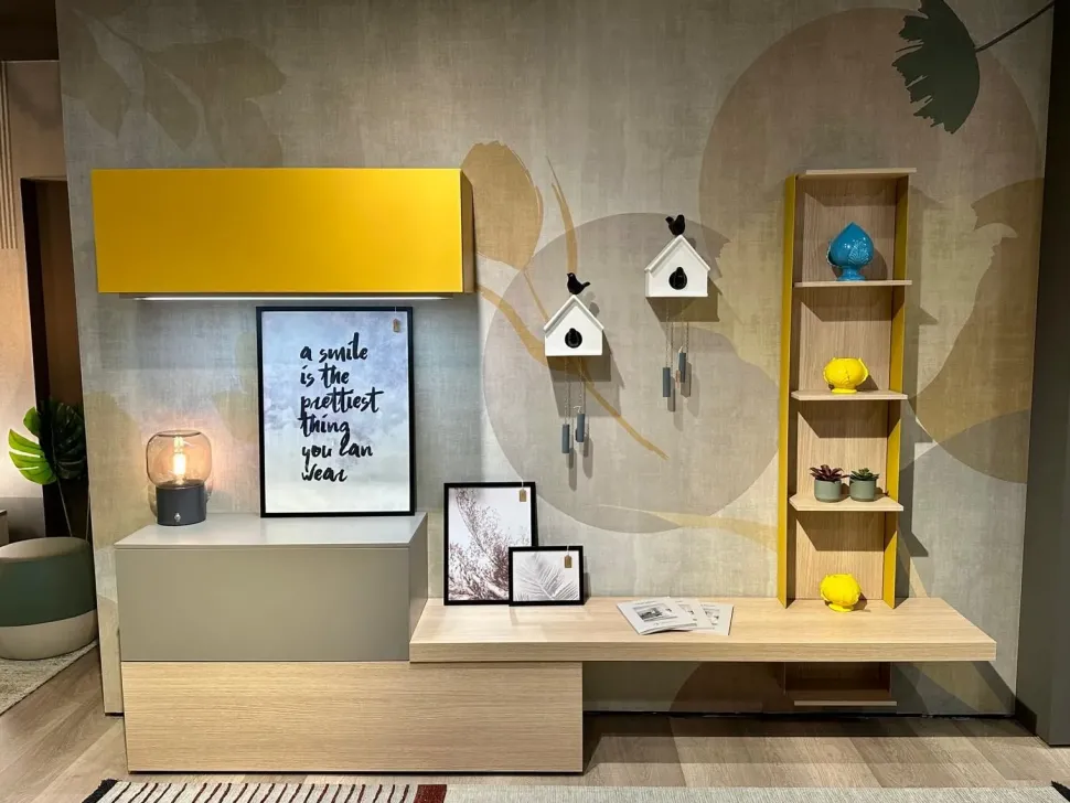 Parete attrezzata Atlante at119 di Tomasella scontata del 45%