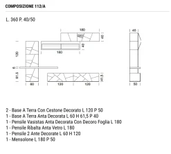 Parete attrezzata Collezione decor di Modo 10 in OFFERTA OUTLET