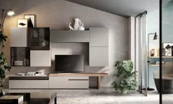 Parete attrezzata Composizione-living mod.abaco scontata del 30% Gierre mobili in stile moderna a prezzo scontato