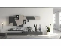 Parete attrezzata Composziione disegual - 3rf 1340 Favero in stile moderno a prezzo ribassato