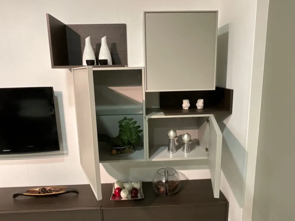 Parete attrezzata Dandy Santalucia in stile moderna a prezzo ribassato