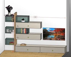 Parete attrezzata Day 08 dell'azienda Orme con uno sconto esclusivo