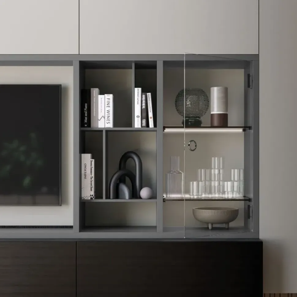 Parete attrezzata Day * Orme in stile design a prezzo ribassato