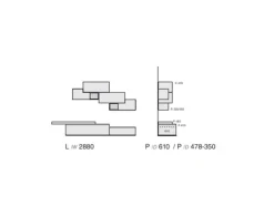 Parete attrezzata Favero social-connect cod. 3RF 1310_A