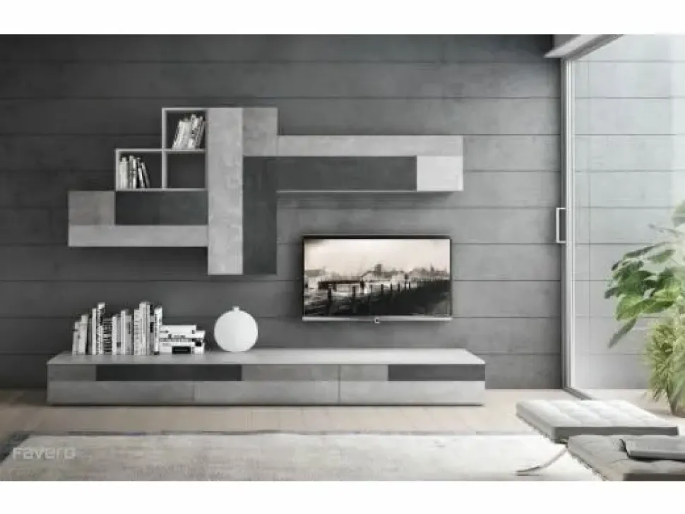 Parete attrezzata Favero Composizione 5cento - 3rf 1090