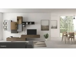 Parete attrezzata Favero Composizione Social - Riflessi 3RF 1355_A