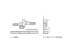 Parete attrezzata Favero 3RF 1350