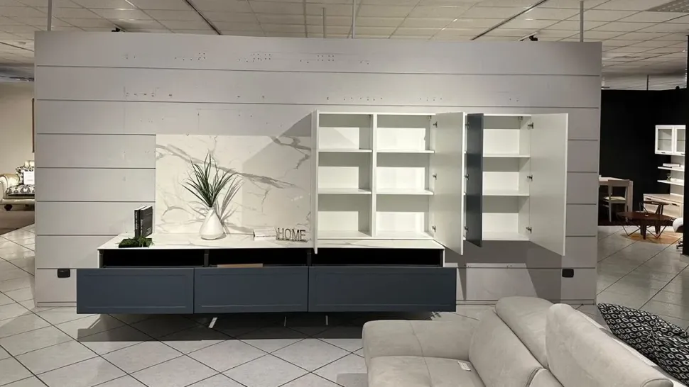 Parete attrezzata Gaia living Mobilturi in stile moderna a prezzo scontato