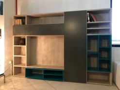 Parete attrezzata Gd183 Novamobili in laccato opaco a prezzo Outlet