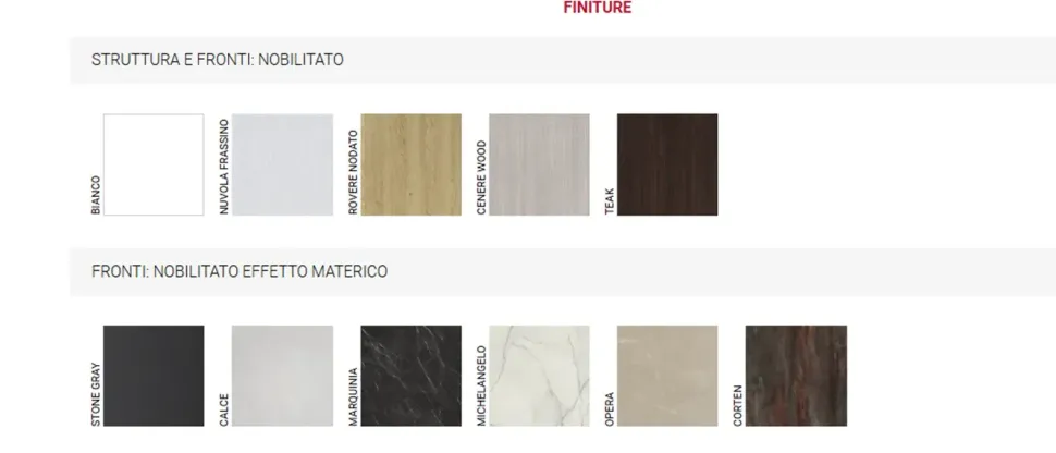 Parete attrezzata Gsg734 dell'azienda Giessegi con uno sconto esclusivo