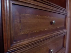 Parete attrezzata Hilton Artigianale in legno in Offerta Outlet