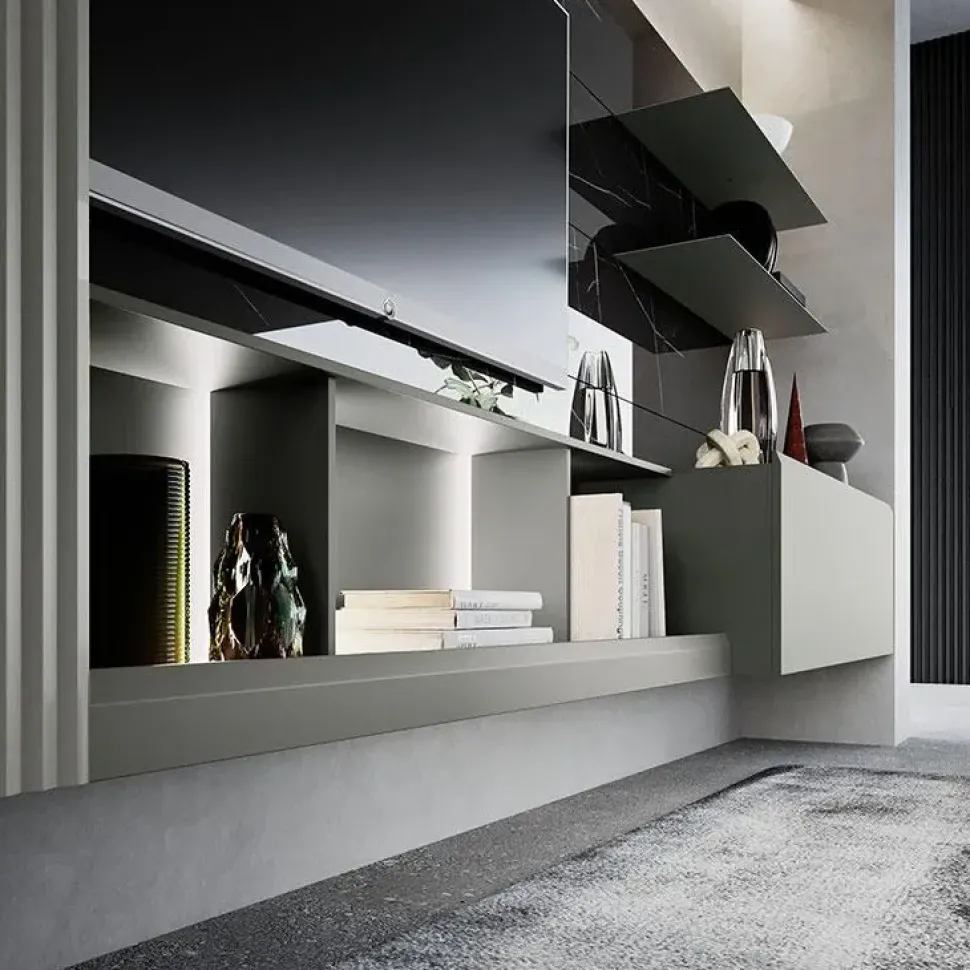 Parete attrezzata Horizon 00 di Mobilgam in OFFERTA OUTLET