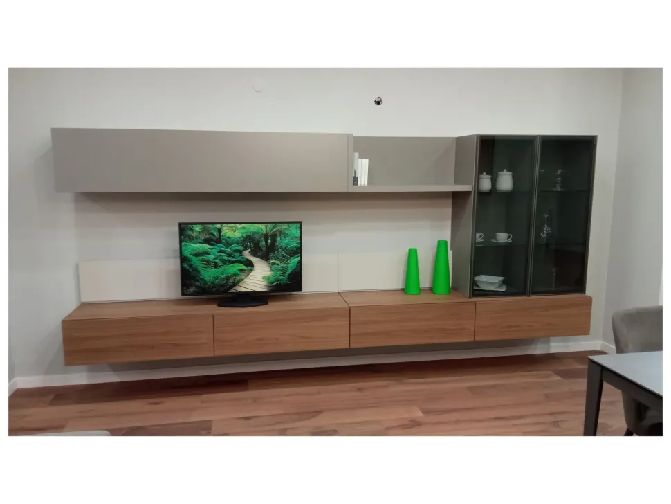 Parete attrezzata I-modulart di Presotto scontata del 40%