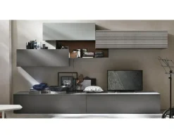 Parete attrezzata in laccato opaco stile design Atlante Tomasella