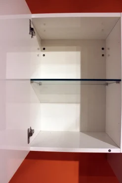 Parete attrezzata in stile moderno Colombini in laminato materico Offerta Outlet