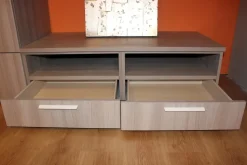 Parete attrezzata in stile moderno Colombini in laminato materico Offerta Outlet
