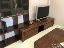 Parete attrezzata in stile design Colombo in legno Offerta Outlet