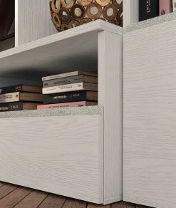 Parete attrezzata in stile moderno Lions linea white 3 di Collezione esclusiva in Offerta Outlet