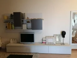 Parete attrezzata in stile moderno mobile di Alf in laccato opaco Offerta Outlet