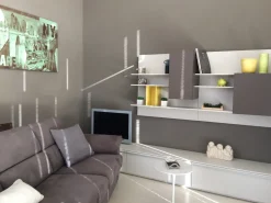 Parete attrezzata in stile moderno mobile di Alf in laccato opaco Offerta Outlet