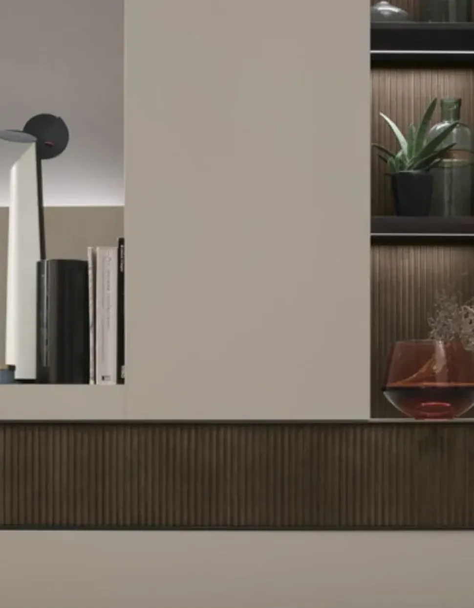 Parete attrezzata in stile design At110 di Tomasella a prezzo Outlet