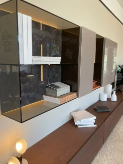 Parete attrezzata in stile moderna 36e8 di Lago in Offerta Outlet