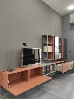 Parete attrezzata in stile moderno Day 06 - modulo di Orme a prezzo Outlet