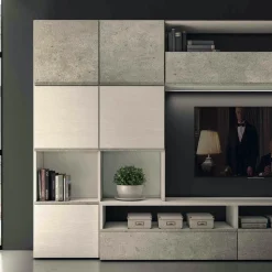 Parete attrezzata in stile moderno Lions linea velvet 11 di Collezione esclusiva in Offerta Outlet