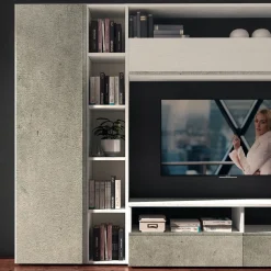 Parete attrezzata in stile moderno Lions linea velvet 101 di Collezione esclusiva in Offerta Outlet