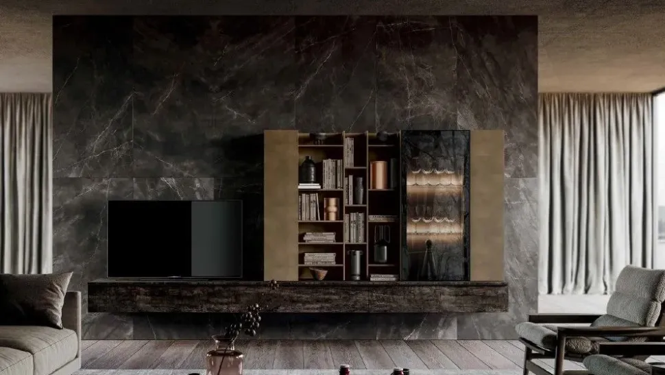 Parete attrezzata in stile design Mito 5.0 di Imab in Offerta Outlet