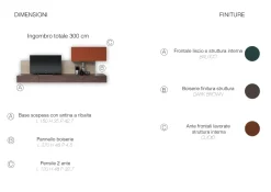 Parete attrezzata in stile design L- zero29 di Devina nais a prezzo Outlet