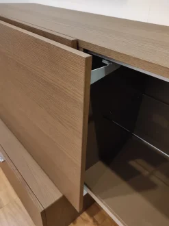 Parete attrezzata in stile moderno All di Md house a prezzo Outlet