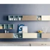 Parete attrezzata in stile moderno Novamobili in legno Offerta Outlet
