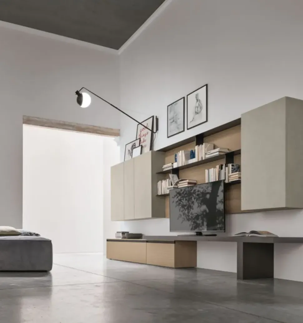 Parete attrezzata in stile design At122 di Tomasella a prezzo scontato