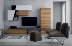 Parete attrezzata in stile moderno Skt23 di Tomasella a prezzo Outlet