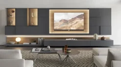 Parete attrezzata in stile design Martina di Artigianale in Offerta Outlet