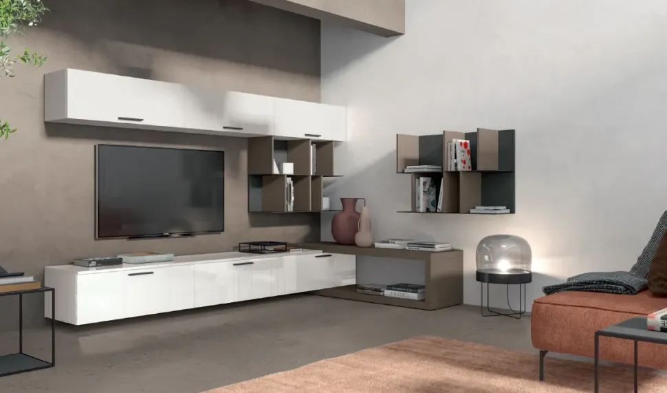 Parete attrezzata L109 Colombini casa in stile moderno a prezzo scontato