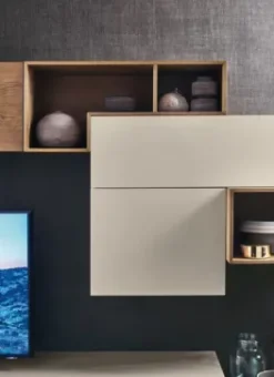 Parete attrezzata Lampo l6c21 di Sangiacomo in OFFERTA OUTLET